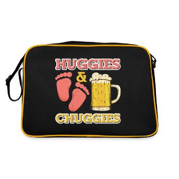 Huggies and Chuggies 17 - Retro Bag - black/gold - Back