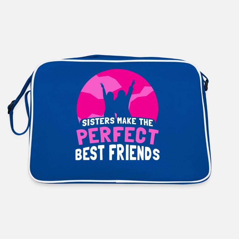 Schwestern Sind Die Perfekten Besten Freunde Team Retro Tasche