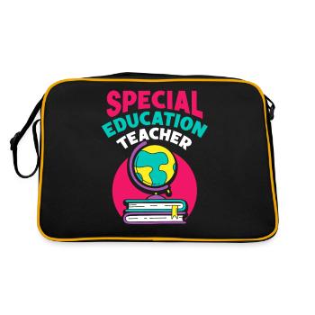 Teacher of Special Education Profession Special Education - Retro Bag - black/gold - Back