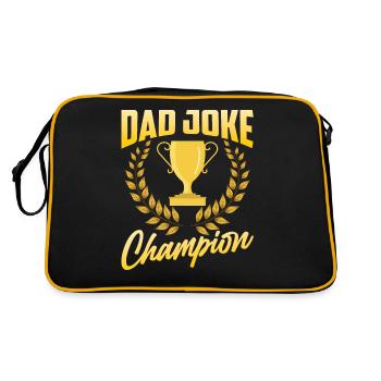 Papa Blague Papa Blagues Père - Sac Retro - noir/or - Dos