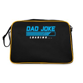 Dad Joke Papa Joke Jokes Father - Retro Bag - black/gold - Back