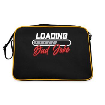 Dad Joke Papa Joke Jokes Father - Retro Bag - black/gold - Back
