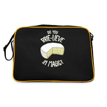 Brie Cheese Gouda Fondue Raclette Cheddar Suisse - Sac Retro - noir/or - Dos