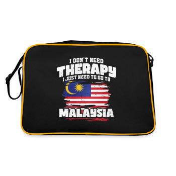 Malaisie - Sac Retro - noir/or - Dos