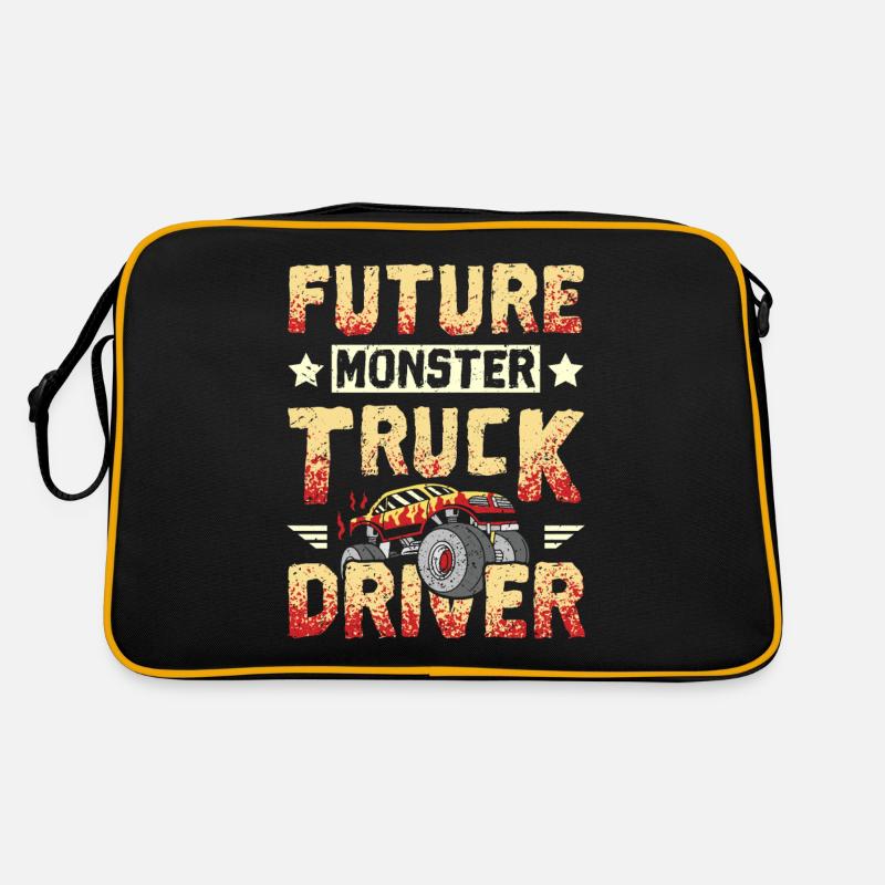 Future Monster truck driver Retro Bag