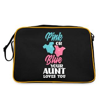 Le sexe rose ou bleu révèle la tante de la fête de bébé - Sac Retro - noir/or - Dos