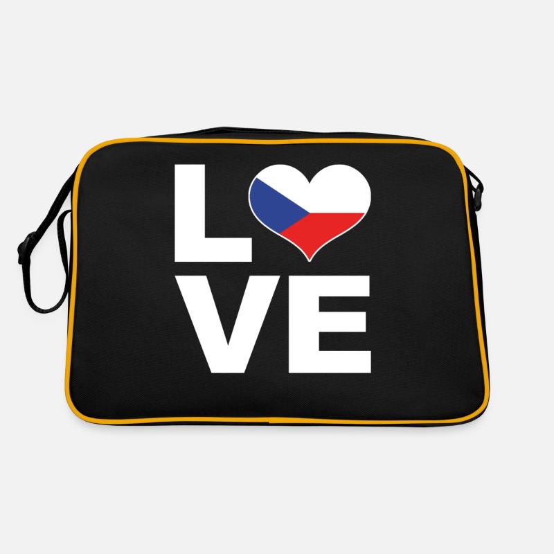 J’aime République tchèque Heart Flag République tchèque Sac Retro