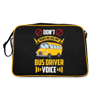 Mon chauffeur de bus Voice Bus Driving Coach - Sac Retro - noir/or - Dos