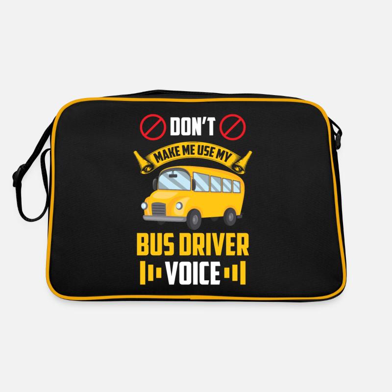 My Bus Driver Voice Bus Driving Coach Retro Bag