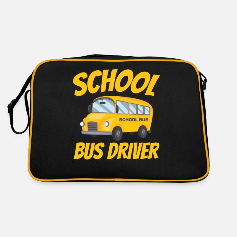Chauffeur d’autobus scolaire Autocar De voyage Sac Retro