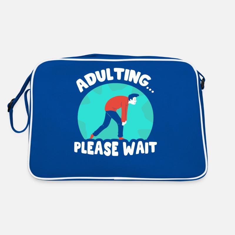 Erwachsen Werden Bitte Warten Geburtstag Pubertät Retro Tasche