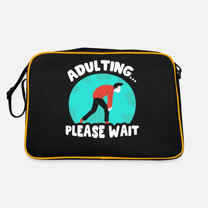 Growing up please wait birthday puberty Retro Bag