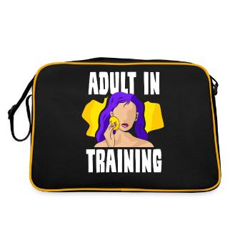 Adult In Education Adult Birthday - Retro Bag - black/gold - Back