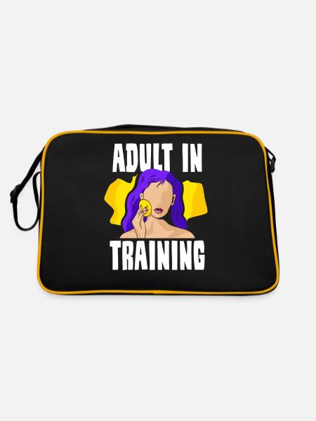 Adult In Education Adult Birthday - Retro Bag - black/gold - Back