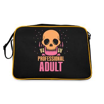 Anniversaire professionnel adulte adulte - Sac Retro - noir/or - Dos