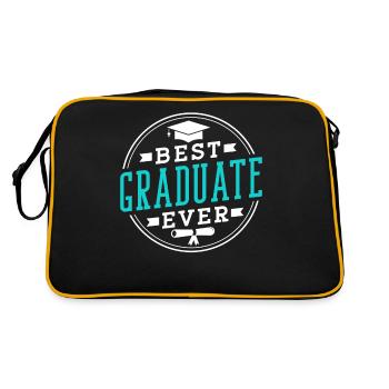 Best Graduate of All Time Graduated Graduates - Retro Bag - black/gold - Back