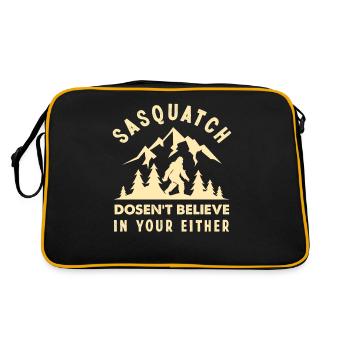Bigfoot Hunter Mythe Créature Créature - Sac Retro - noir/or - Dos