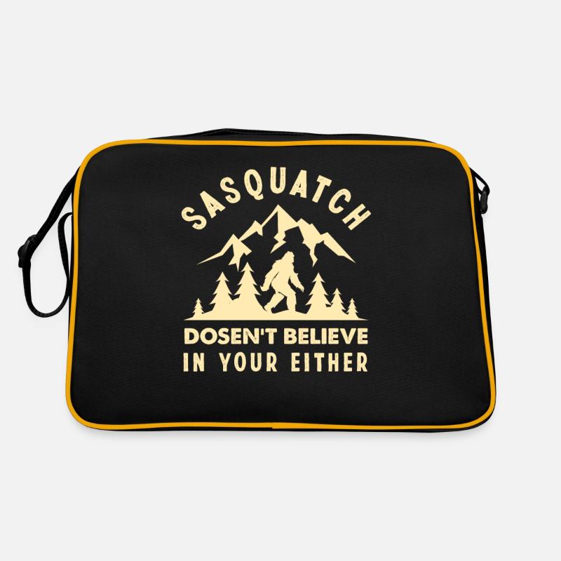 Bigfoot Hunter Myth Creature Creature Retro Bag