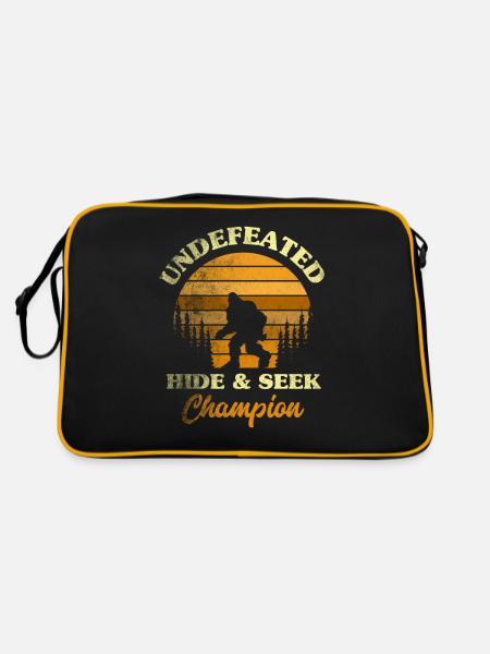 Bigfoot - Retro Tasche - Schwarz/Gold - Hinten