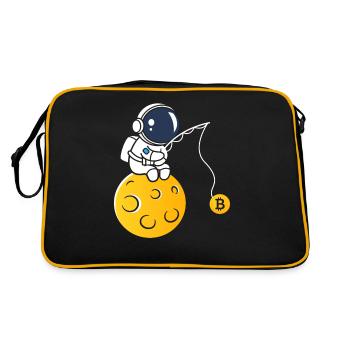 Bitcoin Lune - Sac Retro - noir/or - Dos
