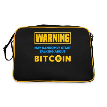 Bitcoin Trader Cryptos Cadeau - Sac Retro - noir/or - Dos