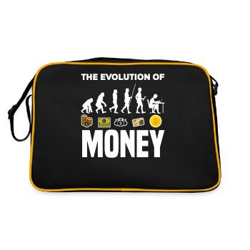 Évolution de l’argent Bitcoin - Sac Retro - noir/or - Dos