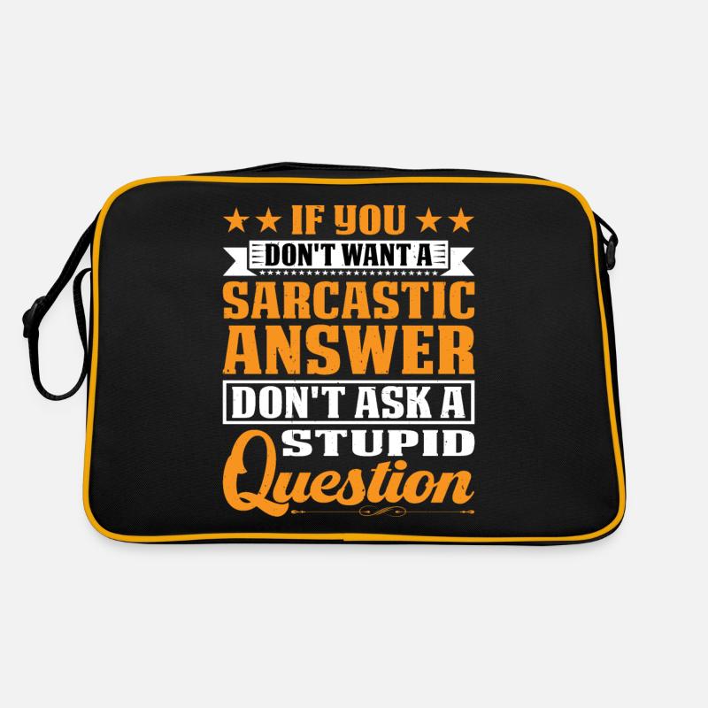 Si vous ne voulez pas d’une réponse sarcastique 9 Sac Retro