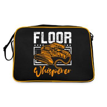 Chuchoteur de sol d’installateur de plancher - Sac Retro - noir/or - Dos
