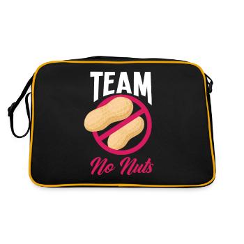 Pink Or Blue Gender Reveal Baby Party Team Girl - Retro Tasche - Schwarz/Gold - Hinten
