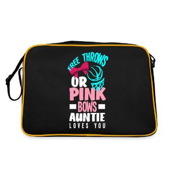 Le sexe rose ou bleu révèle la tante de la fête de bébé - Sac Retro - noir/or - Dos