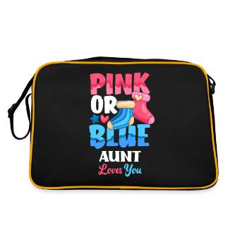 Le sexe rose ou bleu révèle la tante de la fête de bébé - Sac Retro - noir/or - Dos