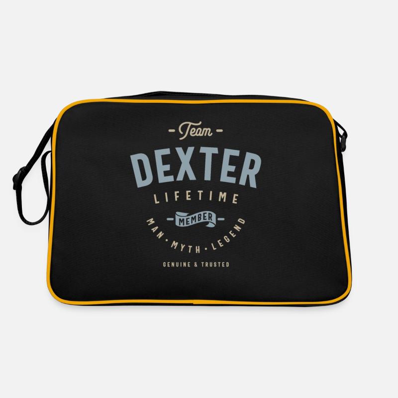 Team Dexter Lifetime Member Personalized Name Retro Bag