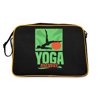 Yoga Mama Hobby Mother Mommy - Retro Bag - black/gold - Back