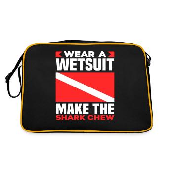 Funny diver gift - Retro Bag - black/gold - Back