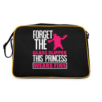 Diver Girl Woman - Retro Bag - black/gold - Back