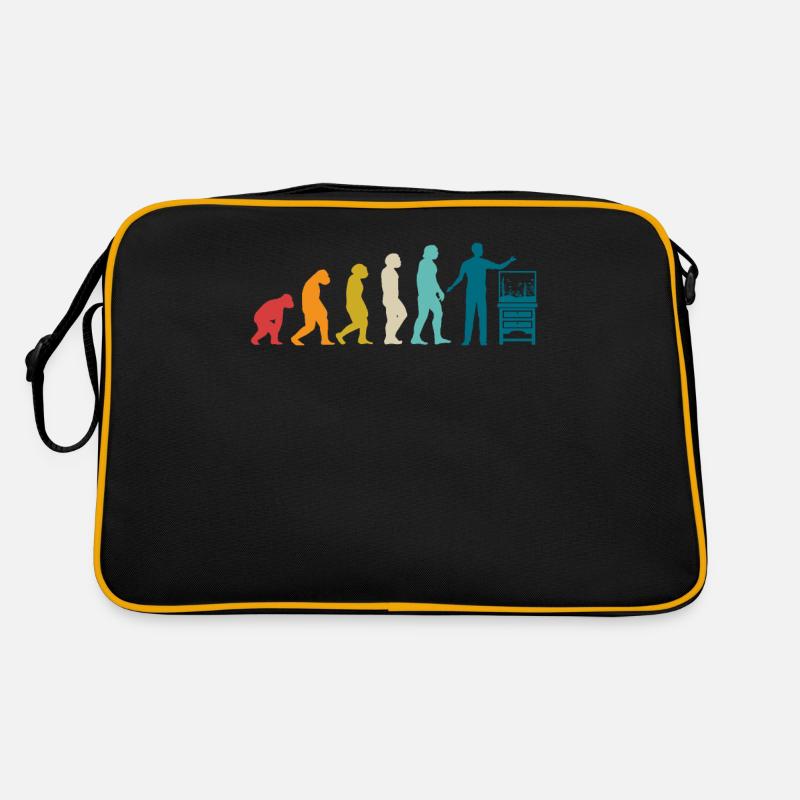 Aquarianer - Retro Tasche - Schwarz/Gold