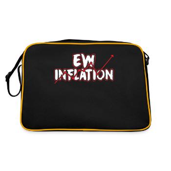Inflation Impression monétaire Stagflation Humour - Sac Retro - noir/or - Dos