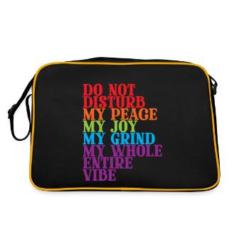 Do Not Disturb My Whole Entire Vibe 2 - Retro Bag - black/gold - Back