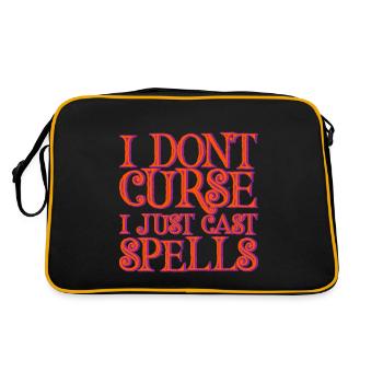 I Don't Curse, I Just Cast Spells 2 - Retro Bag - black/gold - Back