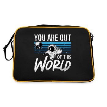 Astronomie Vous êtes hors de ce monde Étoiles de l’espace - Sac Retro - noir/or - Dos