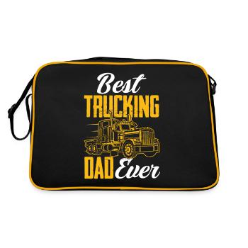 Truck Driver Trucker Truck Driver Driver - Retro Bag - black/gold - Back