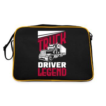 Truck Driver Trucker Truck Driver Driver - Retro Bag - black/gold - Back