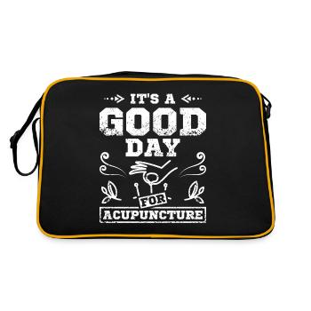 C’est une bonne journée pour l’acupuncture - Sac Retro - noir/or - Dos
