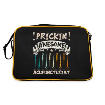 Prickin acupuncteur génial - Sac Retro - noir/or - Dos