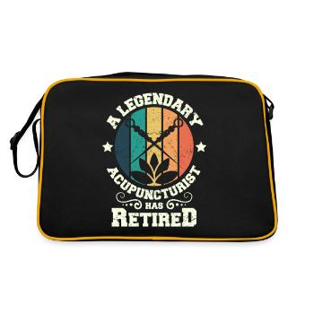 Un acupuncteur légendaire a pris sa retraite - Sac Retro - noir/or - Dos