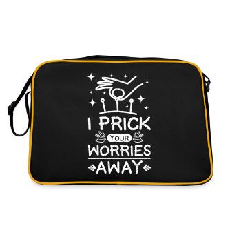 I prick your worries away - Retro Bag - black/gold - Back
