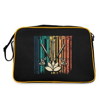 Acupuncteur rétro vintage - Sac Retro - noir/or - Dos