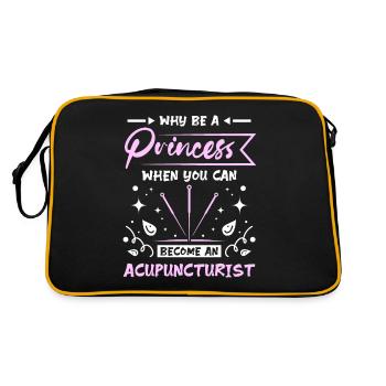 Princesse acupuncteur - Sac Retro - noir/or - Dos