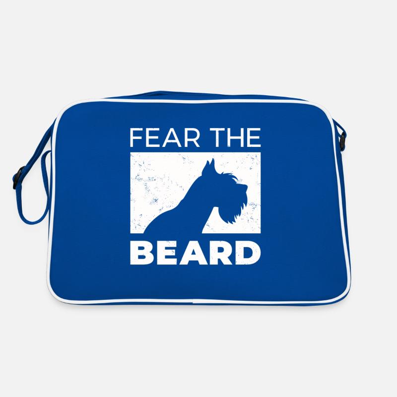 Drôle de peur Le motif du chien de barbe Sac Retro