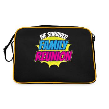 Nous avons survécu à la réunion de famille douce famille - Sac Retro - noir/or - Dos